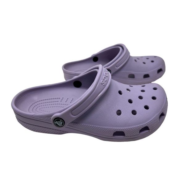 Crocs purple Classic Clogs M 7 W 9 Unisex heel slip on sandal shoes - Picture 6 of 8